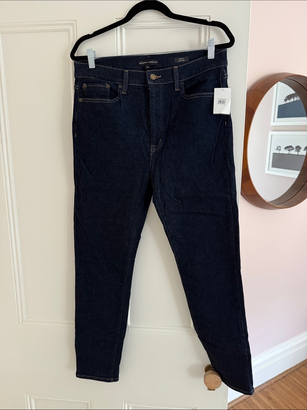 High-Rise Women's Jeans in Dark Indigo - Modern American